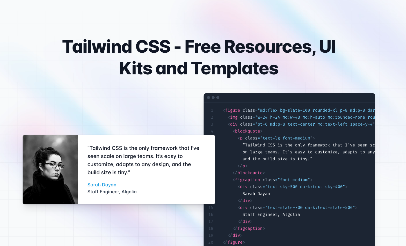 Free Tailwind CSS UI Kits, Templates and Resources- Featured Shot